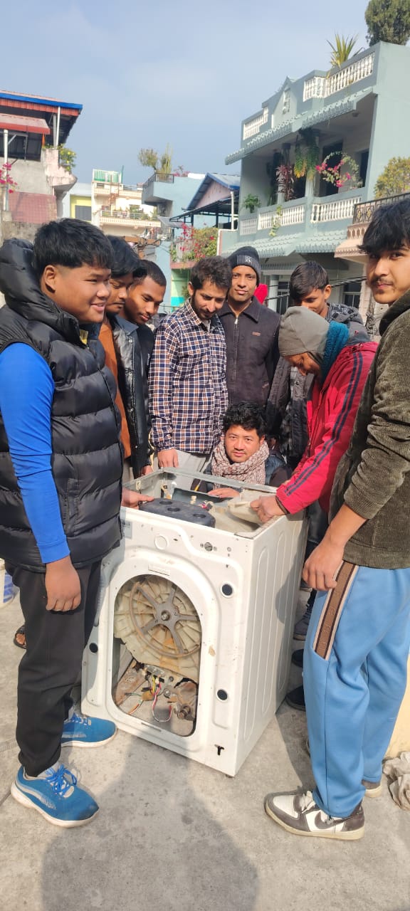 Washing machine repairing training